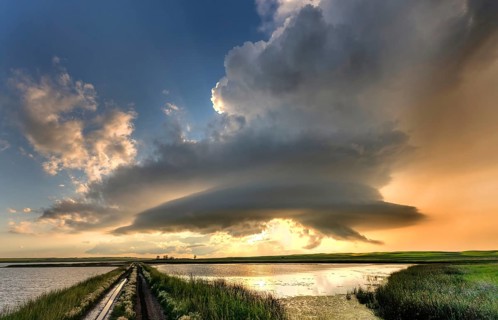 Summer Storms in the Canadian Prairies Dramatic Scenes