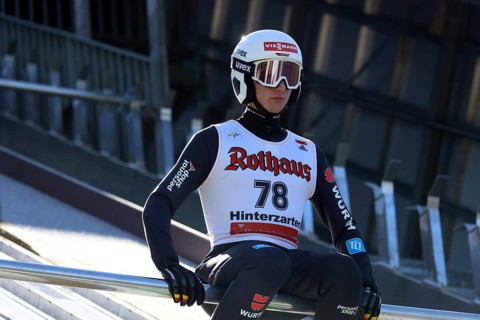 Simon Vöhringer (SC Hinterzarten) at the Alpencup Ski Jumping Hinterzarten 2024, Hinterzarten,