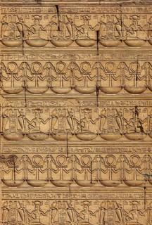 Ancient egypt images and hieroglyphics pattern