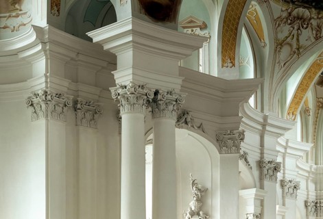 Detail of vault in choir, St., Saint, Saint