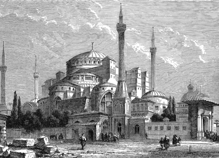 Hagia Sophia or St. Sophia church, Hagia Sophia Mosque Museum, Istanbul, Turkey