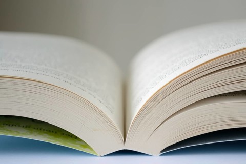 Open book - close-up