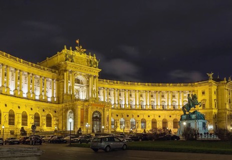 Neue Burg (New Castle) of Hofburg Palace was completed in 1913, Vienna