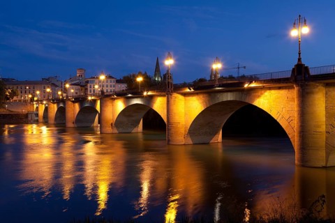 Puente de piedra, Logroño, La Rioja, Spain