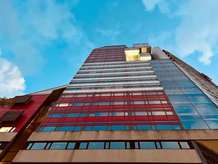 Skanska-skrapan (also called lipstick) Lilla Bommen, Gothenburg, Sweden