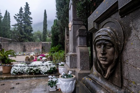 Memorial tomb of Bartolome Payeras and family, Soller cemetery, Mallorca, Balearic Islands, Spain