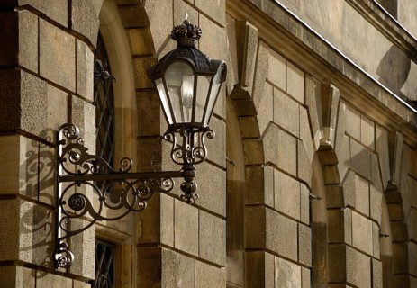 Street lamp in Dresden, Saxony, Germany