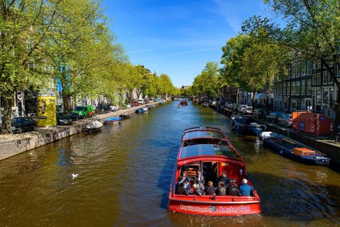 Boat tour and canal cruise in Amsterdam, Netherlands