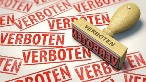 Symbolic image on the subject of bans, prohibition of speech, paternalism, etc