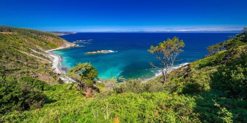Seascape from Viewpoint La Atalaya, Cantabrian Sea, Miradores Coastal Path, Natura 2000 Network,