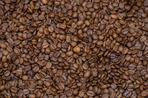 Coffee beans texture or coffee beans background