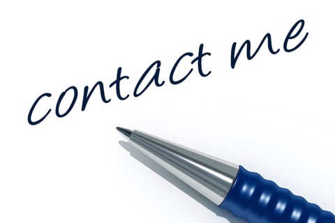 An image of a pen with the message contact me