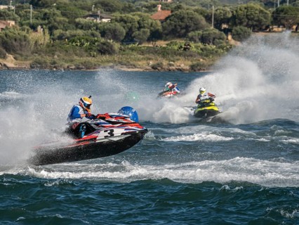 Olbia, Italy - September 16 - 20192 Aquabike world Championship gran prix of Italy