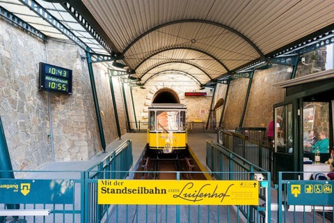 Dresden Loschwitz funicular railway, Dresden, Saxony, Germany