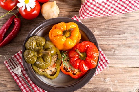 Stuffed peppers with rice