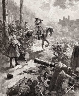 The Imperial army led by Prince Eugen defeats the Turkish army led by Chalil Pascha, Battle of