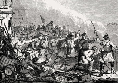 Polish military at Brzesko, January Uprising, Poland, 1863