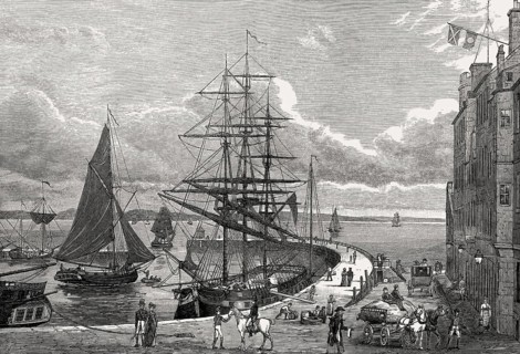 Leith Harbour, Edinburgh, Scotland, 19th century