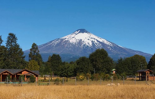 In summer Pucón and the Villarrica volcano is one of the most popular destinations for Chileans as