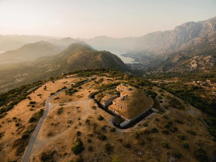 Top view of Fort Gorazda. Mount Lovcen, Montenegro.