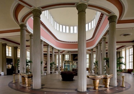 Czech Rep Frantiskovy Lázne/Franzensbad Glauber spring pavilion inside