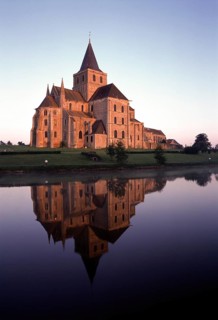 Cérisy-la-Foret, Benedictine Abbey of Saint-Vigor, monastery church, view from north-east