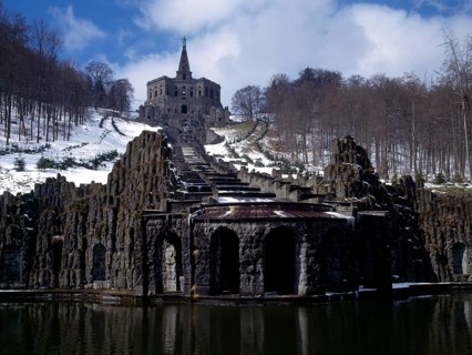 Kassel, Wilhelmshöhe Baroque Garden, Cascade with Hercules