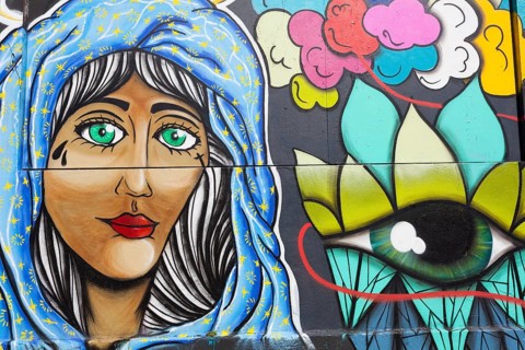 Graffiti in La Rochelle, Charente-Maritime, France