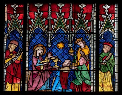 Strasbourg Cathedral, Cathédrale Notre-Dame de Strasbourg, south aisle, 5th window from the west,