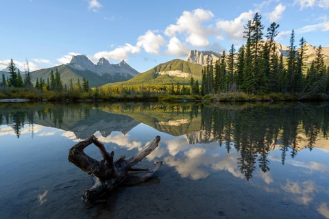The Three Sisters Alberta Bannf National Park