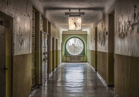 Harzgerode, former children's lung sanatorium 1929-1931 by Godehard Schwethelm, closed in 1998,
