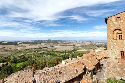 A beautiful landscape near Pienza Tuscany Italy