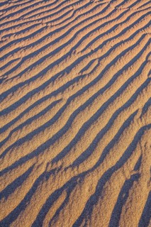 Mesquite Flat Sand Dunes - dunes in Death Valley, USA. Magical desert morning. The sand lies in