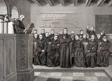 Lessons in the monastery school