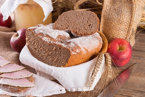 Freshly baked traditional bread
