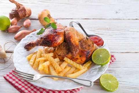 Chickens with chips