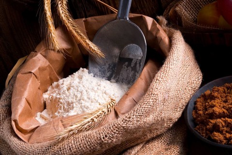 Bag with flour