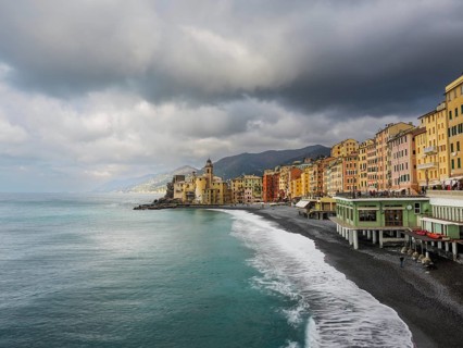 Waterfront buildings in Camogli town