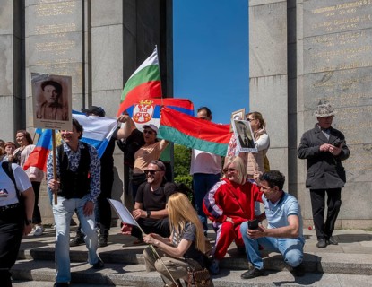 Germany, Berlin, 09.05.2024, Victory Day, rally at the Soviet Memorial in Tiergarten, Russia