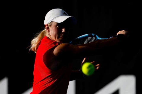 MELBOURNE, AUSTRALIA - JANUARY 12: Sonay Kartal of Great Britain plays Jessica Bouzas Maneiro of