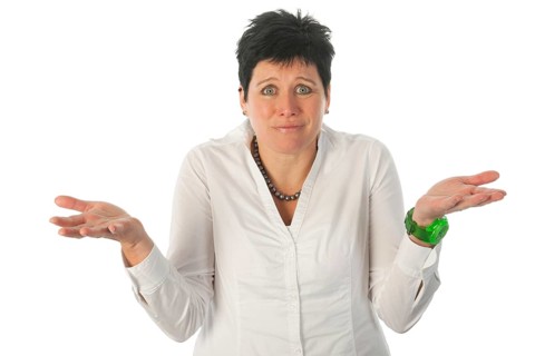 Woman is saying really don't know