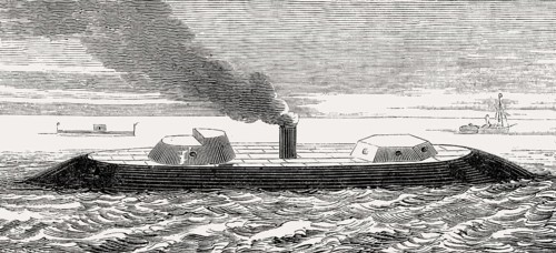 USS Roanoke, a wooden-hulled Merrimack-class screw frigate, United States Navy in the mid-1850s