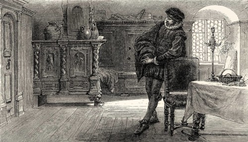 ACT I, SCENE III., Citizen's House, Brackenburg, scene from EGMONT by Johann Wolfgang von Goethe