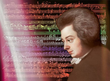 Wolfgang Amadeus Mozart, 1756 – 1791, composer of classical music, First Viennese School, notesheet