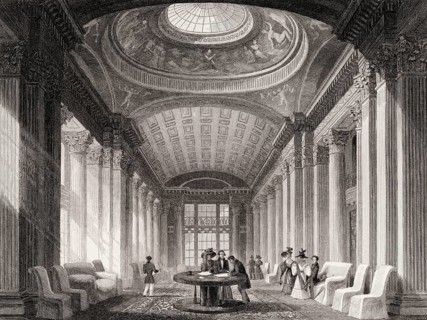 The interiors of the Advocates Library, Edinburgh, Scotland, 19th century, from Modern Athens by Th