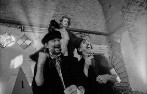 Germany, Berlin, 18.10.1991, shooting of the film The Visitor, in the cellar of the former brewery