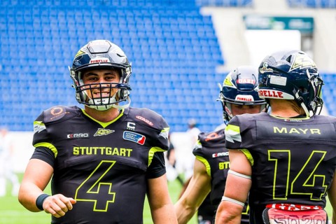 European League of Football, ELF/ Game:  Munich Ravens at Stuttgart Surge  on 26.May.  2024 ,in the
