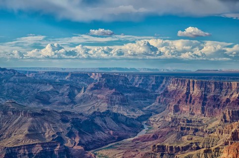 Sunset colors in the Grand Canyon