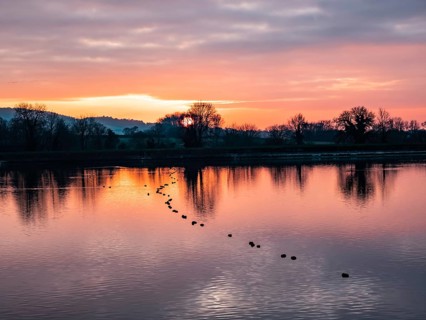 Tring Reservoir at Sunset