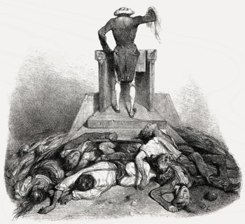 Caricature on the French Revolution of 1830